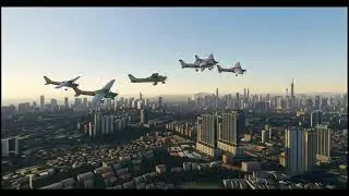 Kuala Lumpur from the Air | MSFS 2024 Scenery &times; AI Cinematic Short