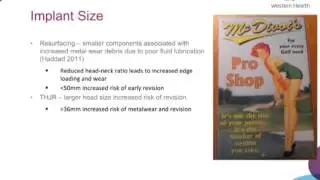 Modern Metal on Metal Implants in Hip Surgery by Dr Darren Webb