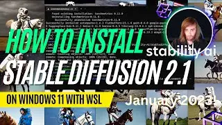 Как установить Stable Diffusion 2.1 от Stability AI на Windows 11 с помощью WSL, Cuda и Conda! 2023!