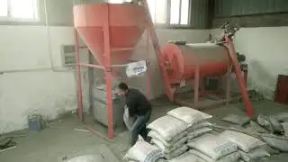 Tile adhesive mixing production machine