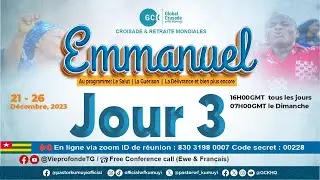 THÈME : EMMANUEL LE DIEU DE MÉDIATION POUR TOUS LES COUPABLES
