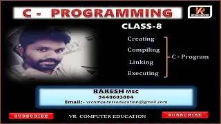 Creating ,compiling, executing C-program || Rakesh MSC || C- programming || Class 8