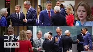 Laughs, Greetings, Unseen Moments: Macron, Zelenskiy, Kallas, Merz & EU Leaders' Rare BTS | AC1G
