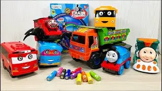 Unboxing Play And Review Thomas And Friends Choochoo Charles Toys  RC Bus Eater Bus Basuri Toys