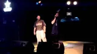 Freestyling with Yak and Twist at the backstage