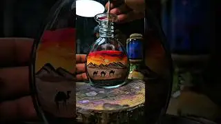🐪✨ Mind-Blowing Sand Art in a Bottle | Desert Magic 🌅 #shorts