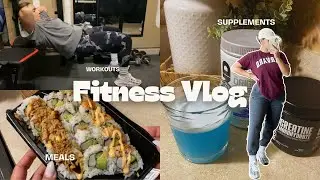 FITNESS VLOG: getting back on track, meals, workouts , supplements, gym fit,skincare, am routine