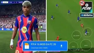 Обновление! FIFA 16 MOD FC 26 Android Offline | Режим карьеры. ПОЛНЫЕ ЛИЦА И ФОРМЫ. Новое обновле...