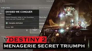 Destiny 2 | Секретный триумф &laquo;Зверинца&raquo; | Неделя 1 | Разделённые &mdash; мы побеждаем | Босс Хасапико