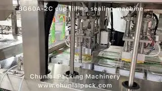 Cheese cup filling sealing machine