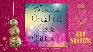 CRUSHED GLASS GLITTER REVIEW! - what can you do with it & how to use it!