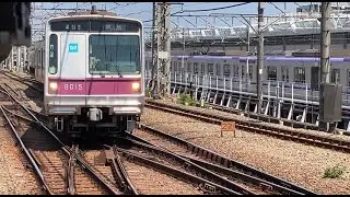 【メトハチ廃回】東京メトロ8000系8115fが廃車回送のため鷺沼駅に入線してくるシーン