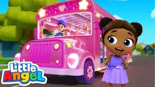 Wheels on the Party Bus | Little Angel | Kids Songs | Celebrating Diversity
