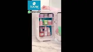 Zoom Plus Mini Fridge with Dimmable LED Mirror