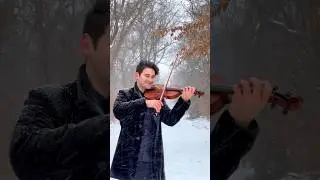 Historia de un Amor&rdquo; &ndash; Violin Cover by David Bay | Romantic Snowstorm Performance