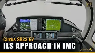 Full IFR Flight in Actual IMC | ILS Approach | Cirrus SR22 G7