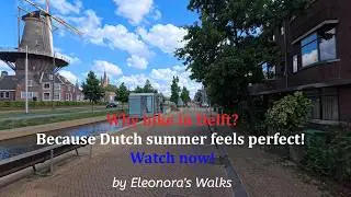 Would you enjoy exploring Delft by bike like this? Starting in Rijswijk, NL | #eleonoraswalks