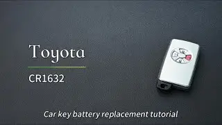 Replace Toyota key battery CR1632 keyless entry remote HYQ14AAF