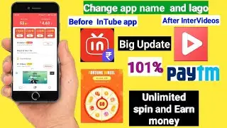 Intervideos app (InTube app) , new update Intervideos app | spin and Earn , video watch and Earn ||