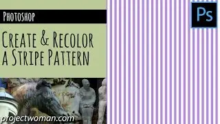 Photoshop - Make a Stripe Pattern Quickly and Easily