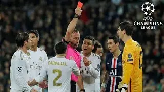 VAR! Courtois Red Card | Real Madrid vs PSG