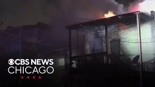Fire spreads between 2 buildings in Garfield Park overnight