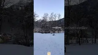 F&uuml;ssen looks beautiful after snowfall ❄️❄️🇩🇪😊 #allg&auml;u