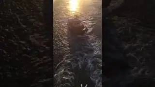 New York Schlepper AIDA luna Sonnenuntergand 17.10.2016
