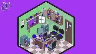 PS5【Secret Paws-Cozy Offices 】アイソメトリックオフィスで可愛い猫オブジェ探し！【コメントなど気軽にどうぞ！】