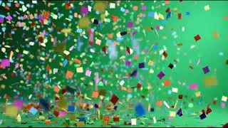 Free Green Screen Confetti Explosion | Celebration VFX Stock Video