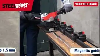 How to create the perfect flush finish on a weld! -Portable weld shaver WS-30 from Steelbeast&reg;