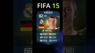 KROOS 🇩🇪❤TOTS CARDS 🔥 😍 FIFA(13-20)#shorts #fifa