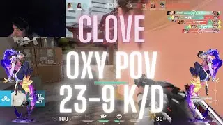 Cloud9 OXY POV Clove on Split 23-9 K/D (VALORANT Pro POV)
