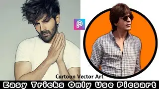How make cartoon logo in android mobile | circle cartoon Logo | in hindi