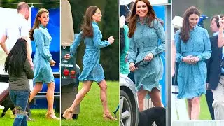 Catherine STUNS In A Sea Green Dress As She Join William For An Outing Near Home At Coworth Park