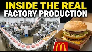 McDonald&rsquo;s Burger Assembly Process &ndash; Inside the Real Factory Production| Satisfying Manufacturing.