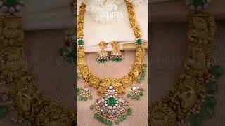 Regal Temple Silver Jewellery with Emerald Greens | Heritage Bridal Elegance by Adira