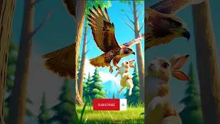 Rabbit&rsquo;s Brave Act Saves a Falcon&rsquo;s Life! #rebbitrescue #cuteanimals #short