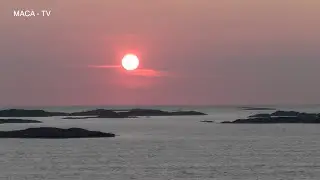 Mit Stena-Line von Göteborg nach Frederikshavn - Sonnenuntergang auf der Ostsee