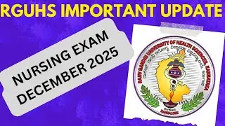 Nursing exam December 2025 #rguhs #nursing #exam 