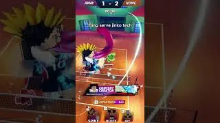 Insane Jinko serve tech  #volleyballlegends #haikyuuxyn #haikyuuvolleyball #volleyballanime
