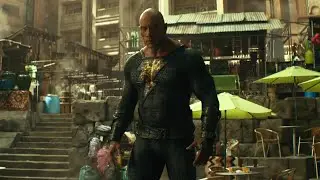 Black Adam : Dwayne Johnson vs The Intergang (2022) Market fight scene