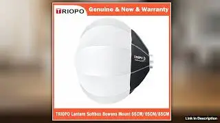 TRIOPO Lantern Softbox Light Modifier 556585cm Quick Release for Sokani X100 COLBOR Godox Aputure