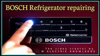 bosch double door refrigerator display repair // BOSCH double door refrigerator display not working
