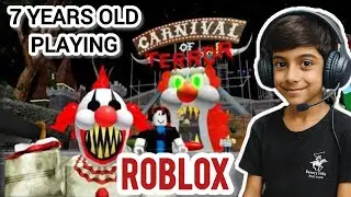 7-Year-Old Playing ROBLOX | Carnival Map | Ammar Hamza Gaming