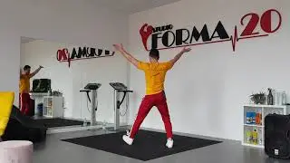 Aero dance choregraphy aerobic fitness symetric part 1/2 and workout fbw