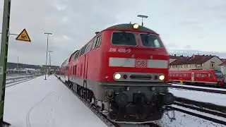218 432-3 als RE 2 nach Regensburg Hbf Dankeschön an Makro bei Ausfahrt Schwandorf 