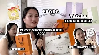 FIRST SHOPPING HAUL 2023 | HERMES | PRADA | TATCHA