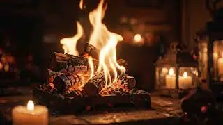 🔥 Fireplace (24 Hours) &mdash; Real burning fireplace with natural crackling fire sounds (NO music)