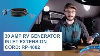 30 Amp RV Generator Inlet Extension Cord with Twist Lock